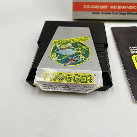 Frogger (Atari 2600) Game CIB Complete - Picture 2 of 14